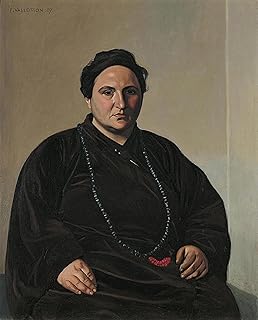WALLKiART Aesthetic Poster Wall Art on Canvas Wall Art Painting Gertrude Stein by Felix Edouard Vallotton Print Image for Home Decor 60x90cm