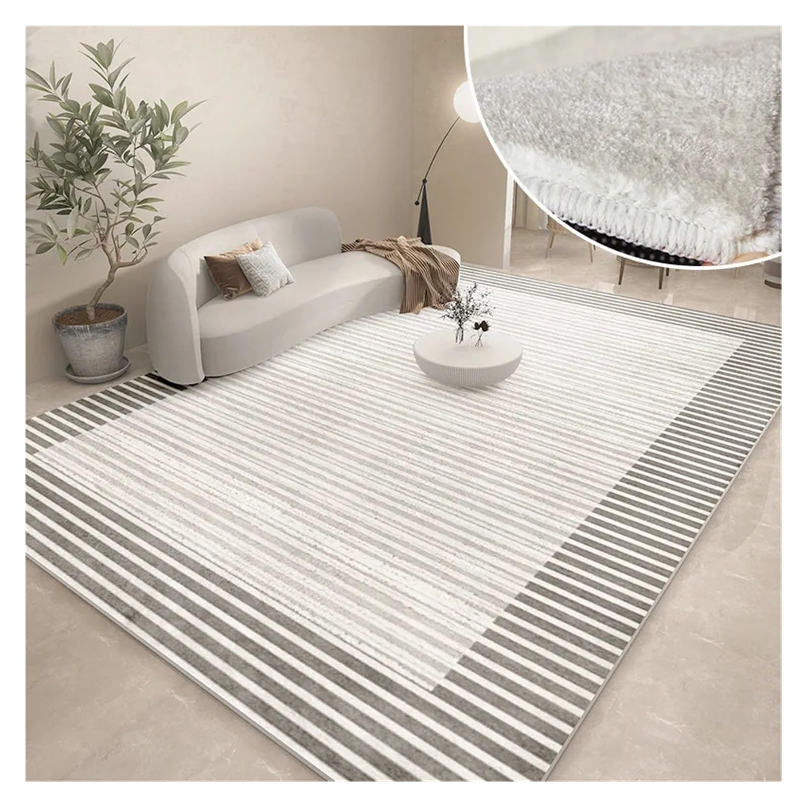 Tapis moderne abstrait pour salon resoudre le sol froid avec ce tapis peluche prune 140x200