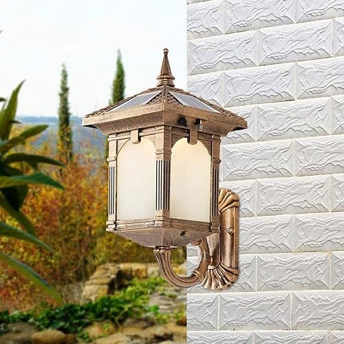 Miniatura 4 de SXNBH - Kit de montaje en pared de muelle de luz solar y poste para exteriores, solo lámpara, LED blanco brillante, 8.7 x 14.6in