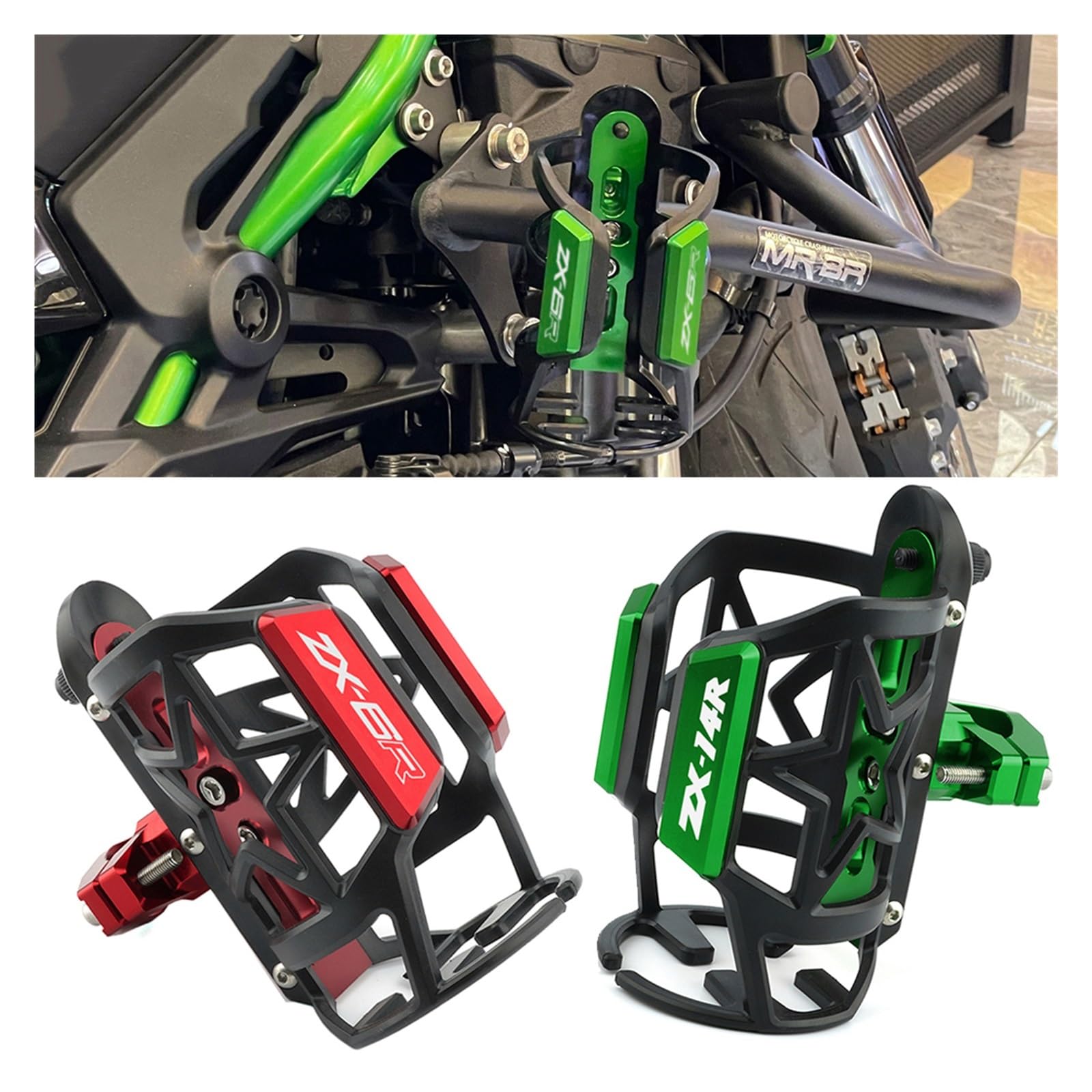 14日（水） 22時半迄【user_1f345a6a】 15ml CP Bike Cup Holders for Kawa-saki ZX-6R ZX-14R ZX6R ZX14R ZX 6R 14R