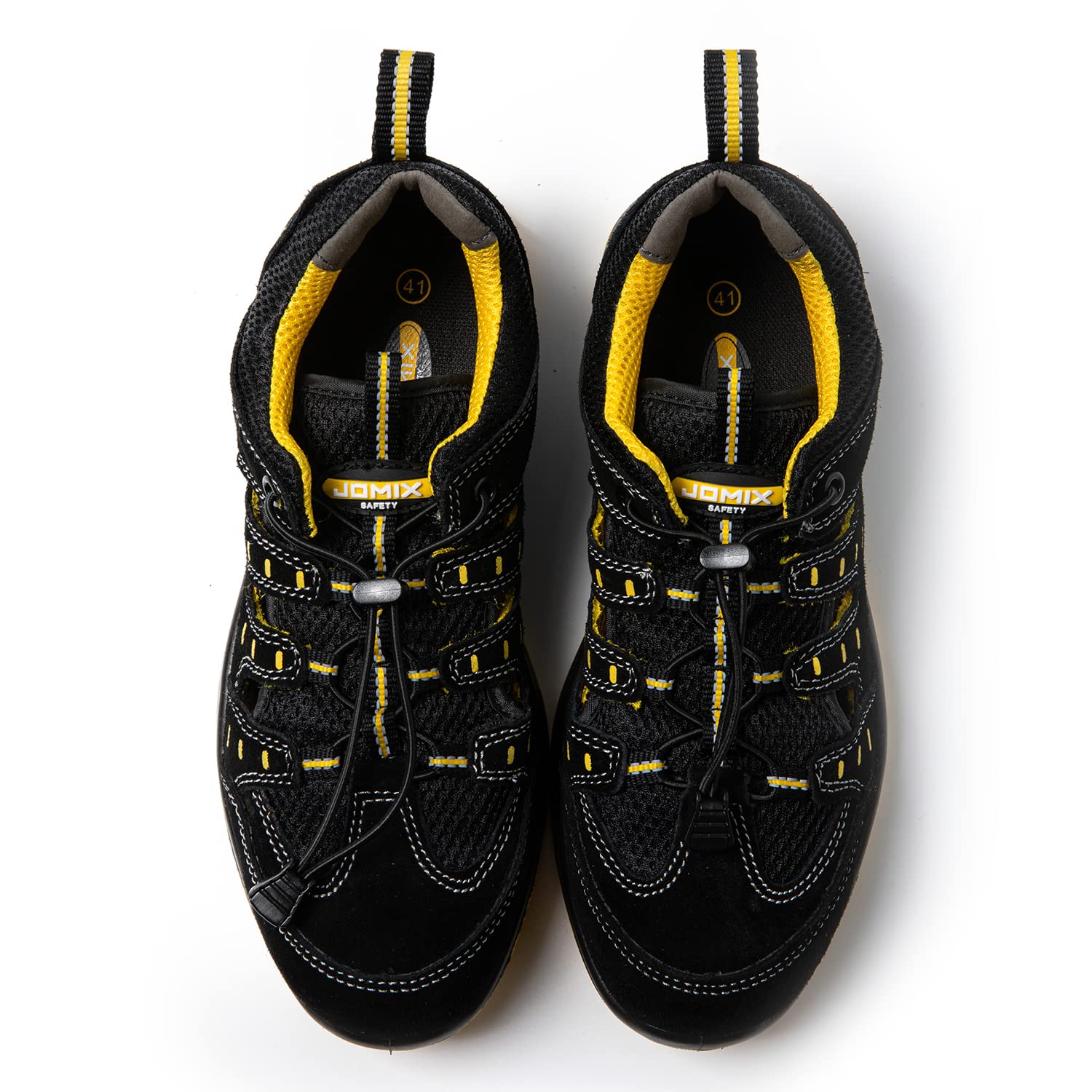 JOMIX buty antyfortunistyczne męskie letnie buty robocze damskie letnie S1 SRC, Czarny, 38 EU