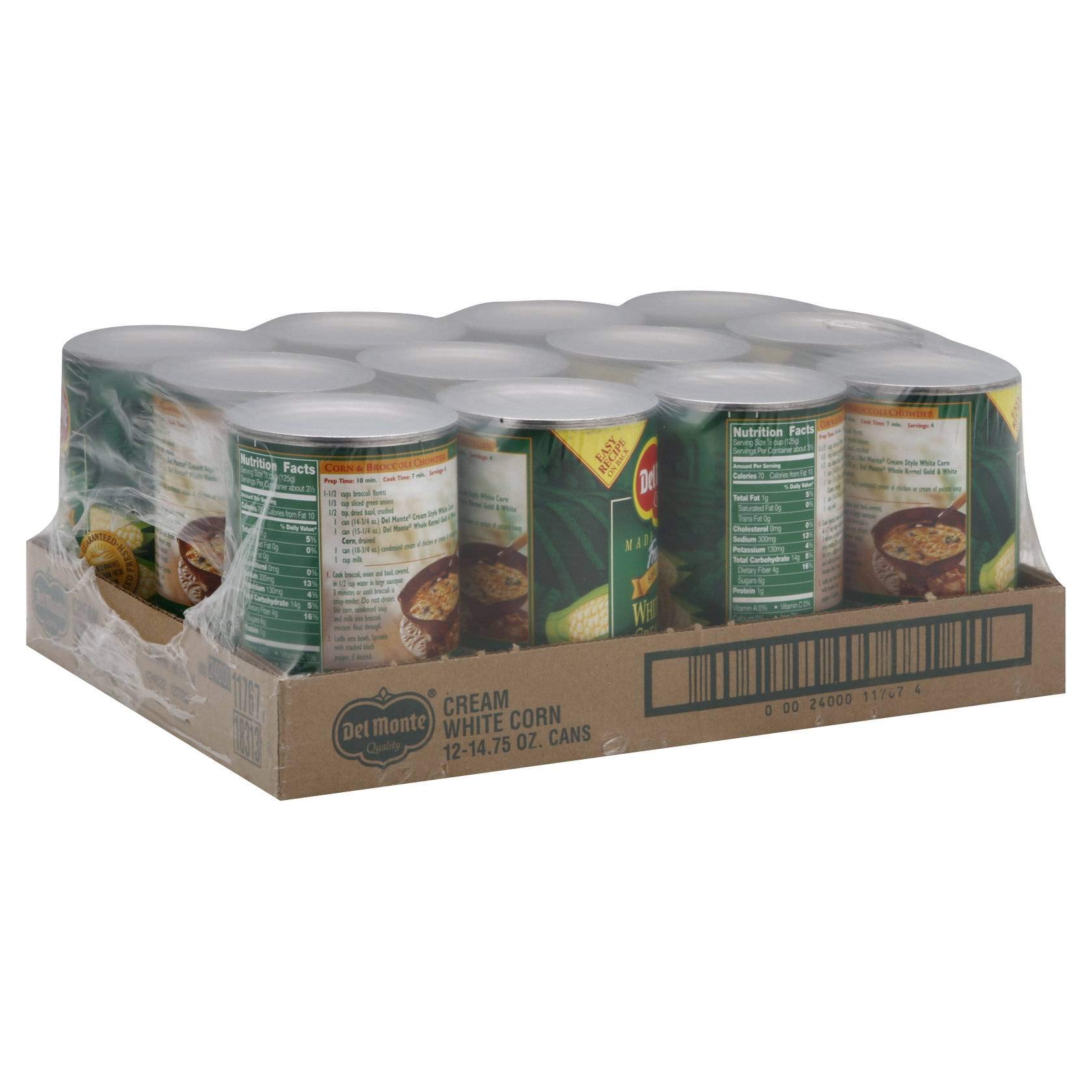 Golden Sweet Cream Corn, No Salt Added, 14.75-Ounce Cans (Pack of 12)