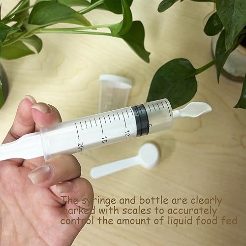 Miniatura 5 de Juego de 8 jeringas de alimentación de mascotas pequeñas, jeringas de alimentación de pájaros para gatos, perros y otros animales pequeños
