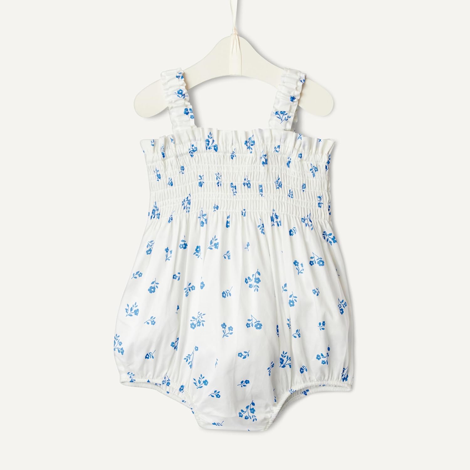 Amazon Essentials x Sofia Grainge Baby Girls' Cotton Woven Sleeveless Romper with Ruffle Detail image 5