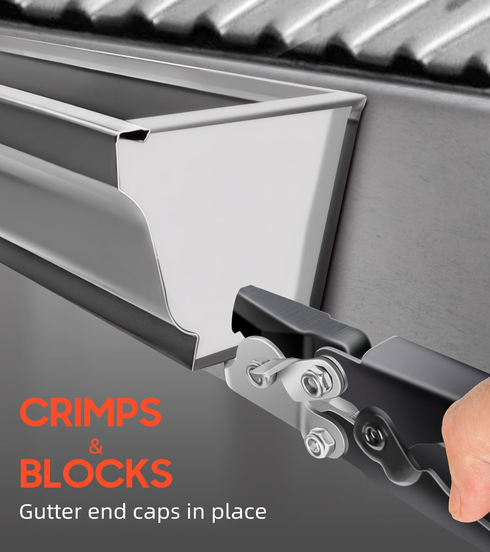 Snap Lock Punch Tool For Joining Sheet Metal And Gutters - Mutt Tools TH105-105 8 thumbnail image