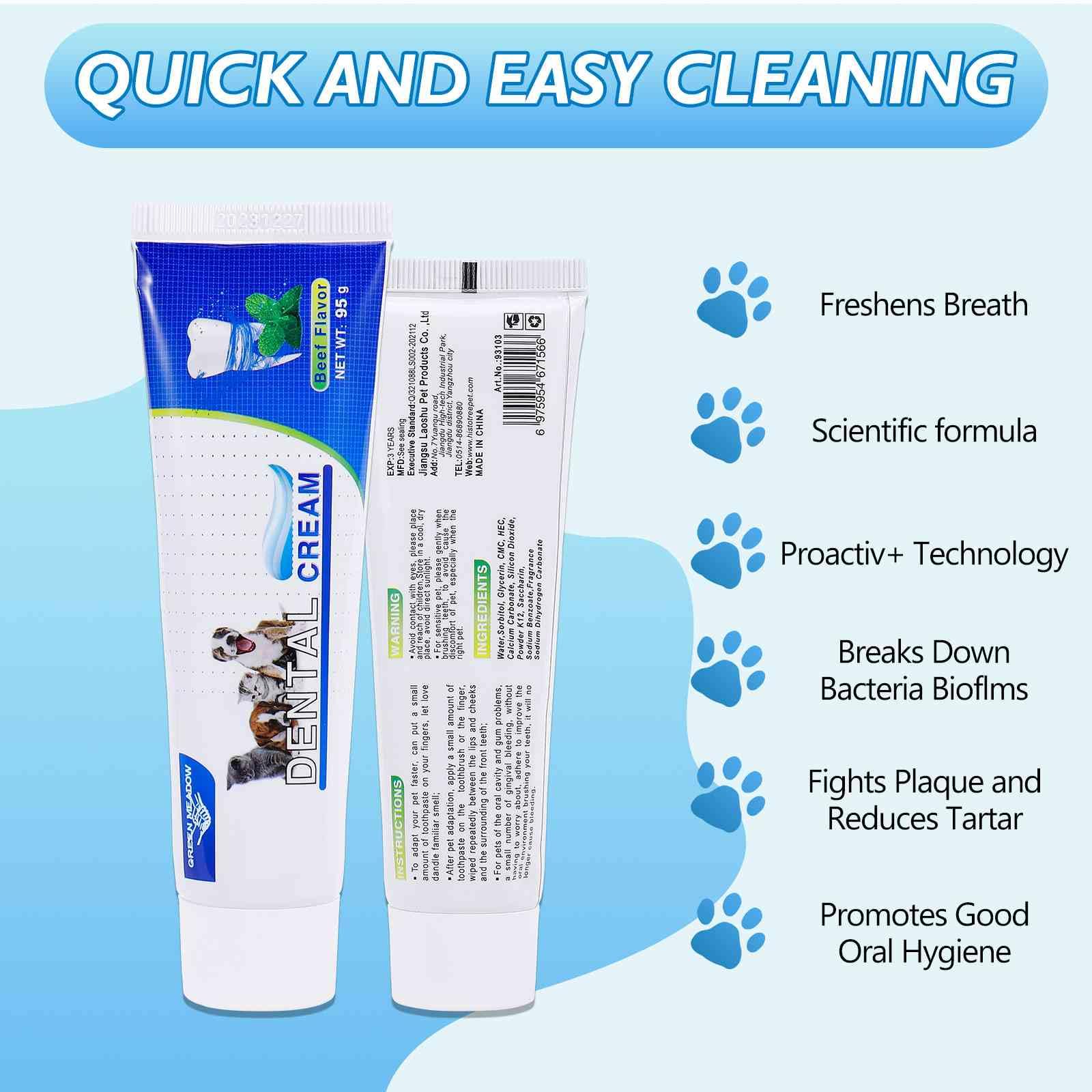 Best Cat Toothbrush & Toothpaste Kit for Sam Sawet Cat, Kittnens and Adult Cats - Natural Ingredients Reduce Plaque, Whiten Teeth, Freshen Breath