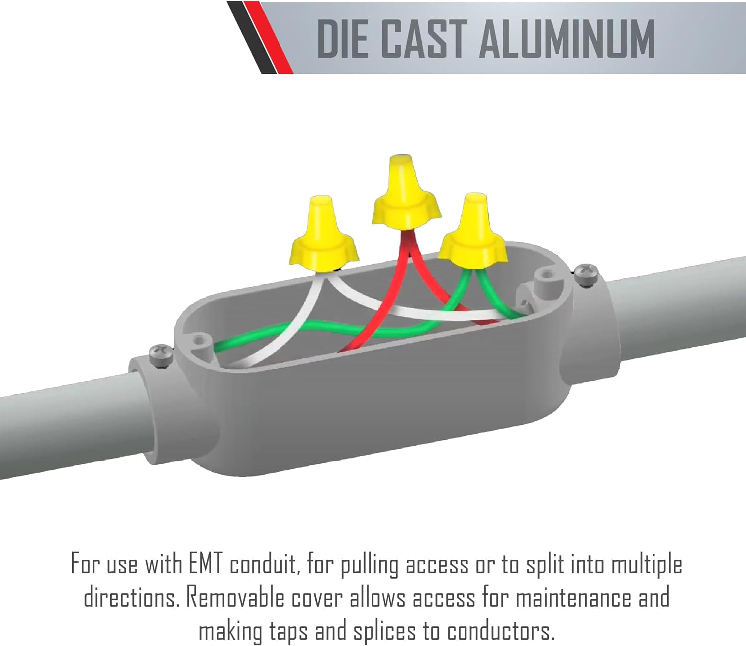 TayMac LB050 Threaded/Set Screw Fittings: 1/2 inch Rigid Lb Type Body(Pack of 10)
