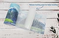 Vista 5 de Serenity Fair Rollo de cinta washi floral extra ancha (3.62 pulgadas de ancho) para álbumes de recortes, manualidades, bordes de papel tapiz