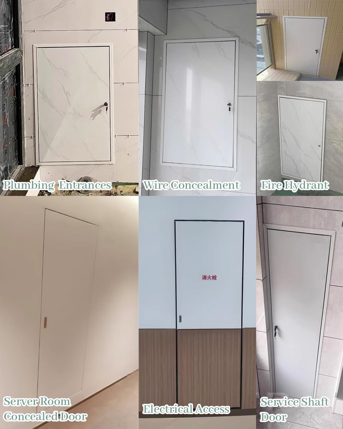 Pannello di accesso con serratura, piastra di copertura valvola doccia, porta di servizio bagno per ristrutturazione parete e kit di rifinitura
