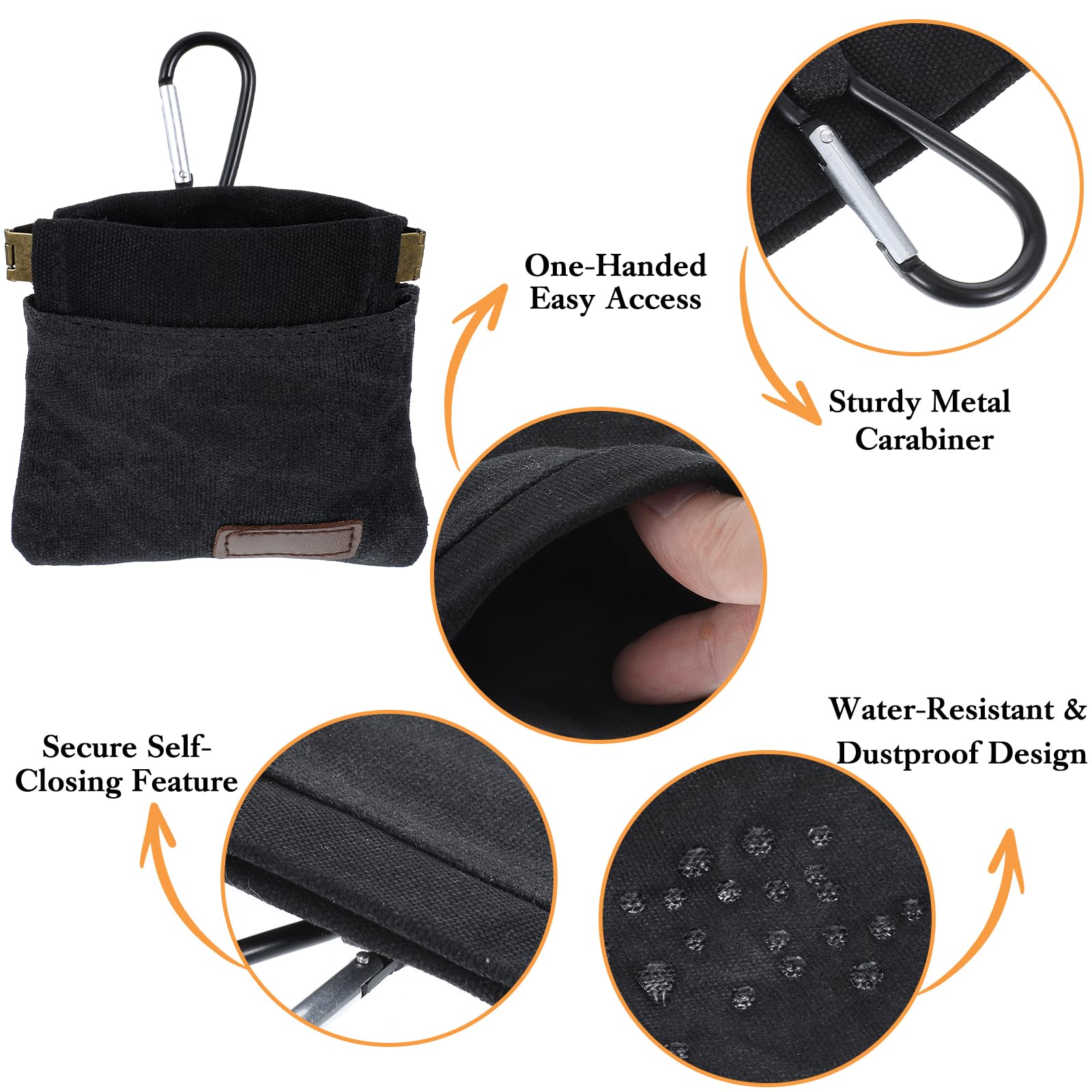 YUXIANLB Dog Training Pouch with Belt Clip, Adjustable Waist Treat Bag for Dog Walking, Obedience Classes Hiking, Portable Pet Snack Dispenser for Puppy Rewards, Park Visits and Training Accessories - image 4