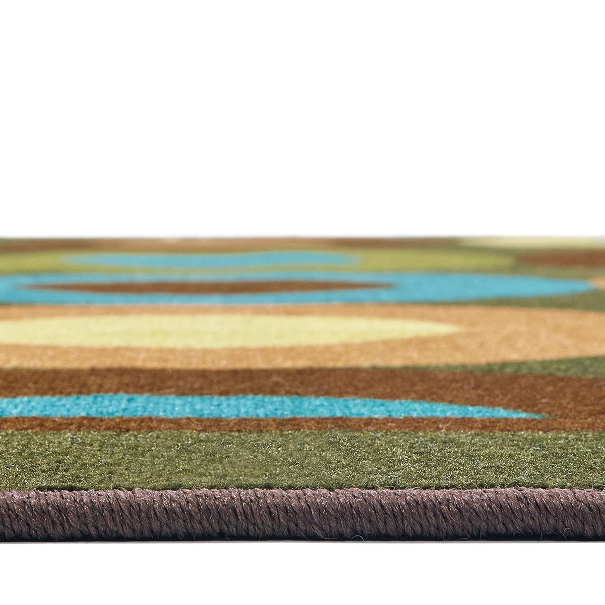 Carpets for Kids 33756 KIDSoft Tranquil Trees Rug 6ft x 9ft Rectangle Green