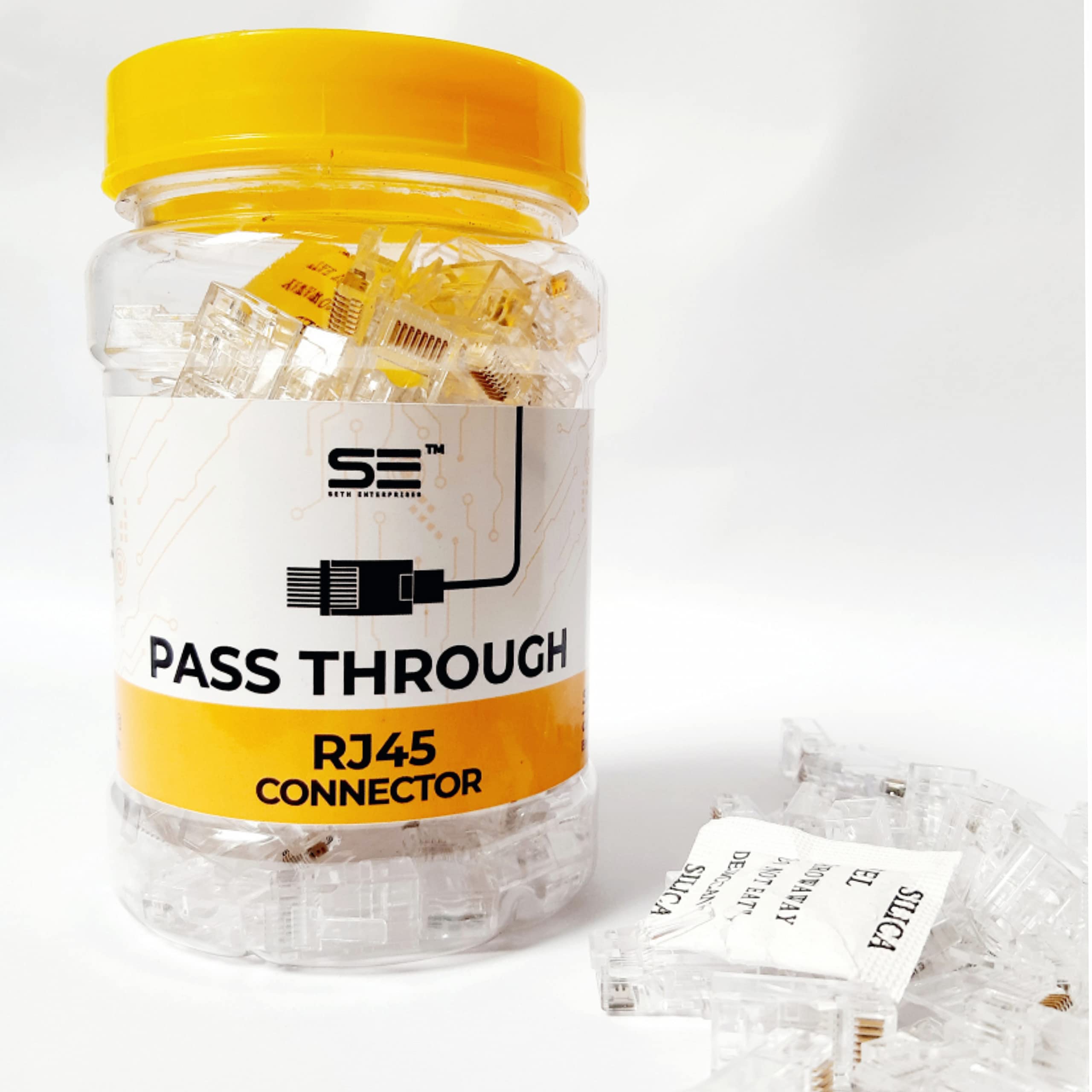 Seth Enterprises RJ45 CAT5 Pass Through Connectors Without Rj45 Caps (Cat5 100pcs pack) (B09MBFHJMP) Amazon Price History, Amazon Price Tracker