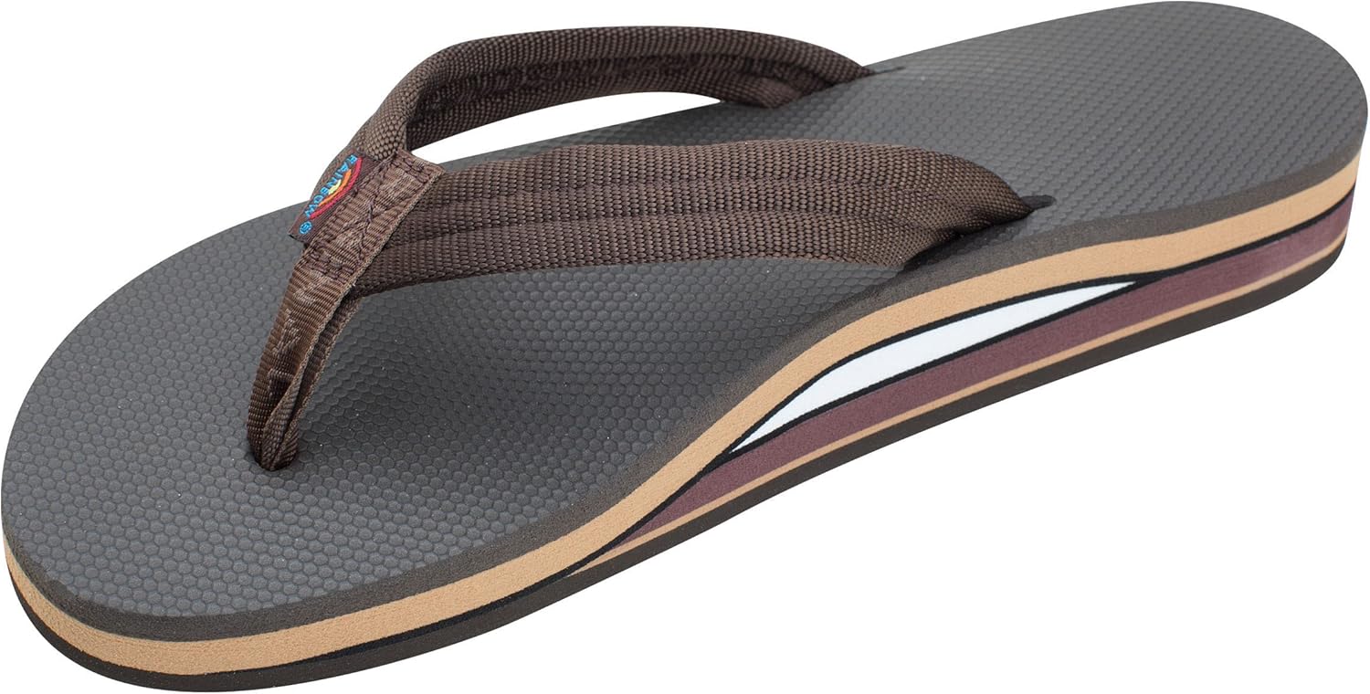 RAINBOW SANDALS ブラウン ダブルレイヤー USA製 L RAINBOW SANDALS ブラウン ダブルレイヤー USA製 L RAINBOW