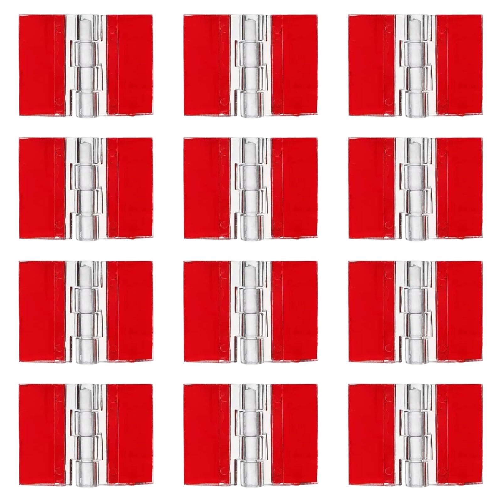 Strong Hinges Set of 12, Auto Stick Adhesive, Erosion for Models & Displays Small Hinge