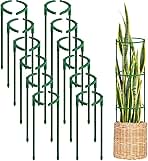 24Pcs Plant Support Stakes, Half Round Plant Stakes for Indoor Plants, Stackable Garden Flower Support, Plant Cages for Tomato,Monstera, Peony, Hydrangea, Climbing Plants
