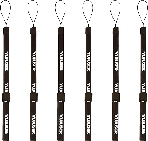 Paquete de 6 correas para teléfono celular, correas de nailon ajustables para teléfono móvil, cámara, llaves, llavero, unidad flash USB, placa de