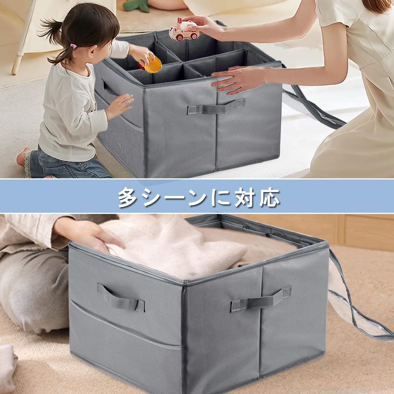Amazon.co.jp: Clearcozy 靴 収納ケース 布製 シューズボックス 蓋付き