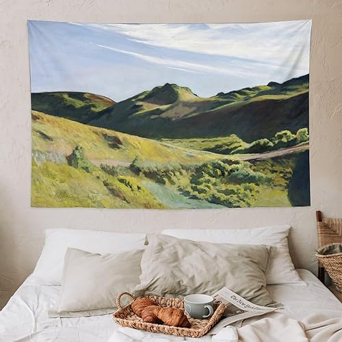 Miniatura 7 de Edward Hopper - Tapiz de pintura de la joroba del camello, arte de pared genial, impresiones de poliéster, imagen colgante, decoración del hogar,