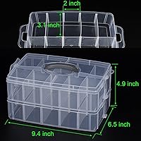 Vista 4 de Simthread Kit de hilo de bordado de 40 colores – 40 carretes de 550 yardas cada uno, hilo de poliéster 40WT con caja apilable de 2 capas, bobinas