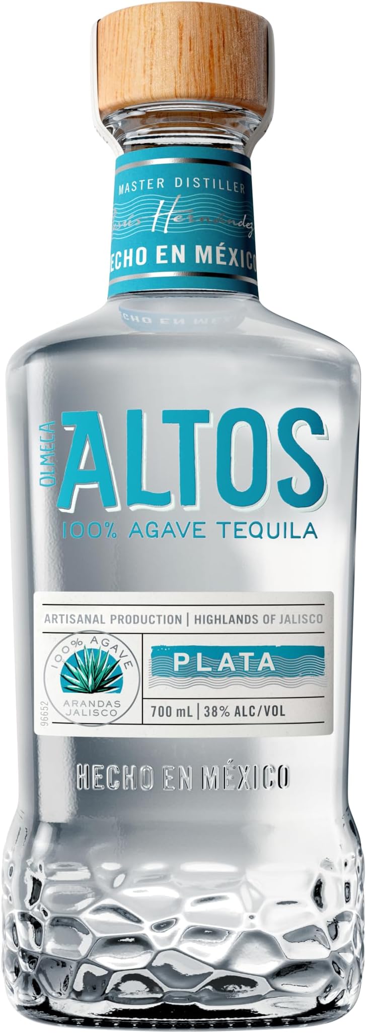 Altos Plata Tequila 70cl, 38% ABV, Made from 100% Blue Weber Agave, Notes of Lime, Lemon and Agave, Award Winning, Grown in Los Altos, Mexico. Packaging may vary