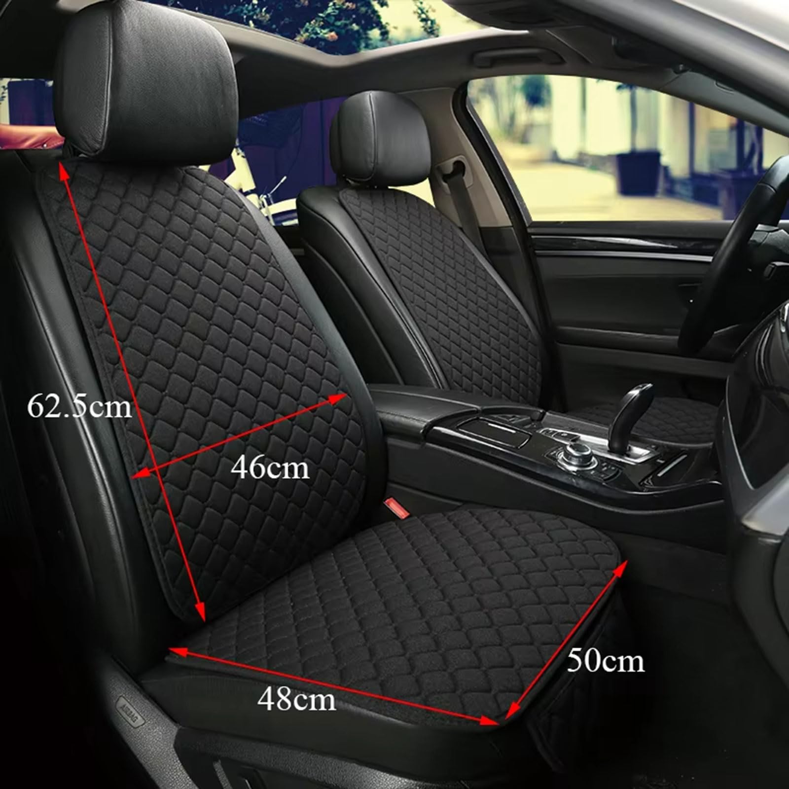 Auto Sitzbezüge Set für Range Rover Evoque 2011 – 2026 | 2Pcs Sommer Sitzschoner Atmungsaktiv rutschfest Sitzmatte Komfort Vordersitz Fahrersitz