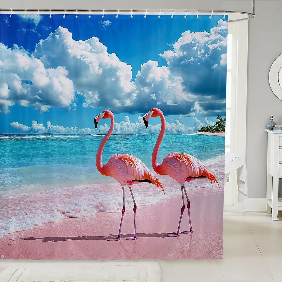 Feelyou Bicycle Rider Shower Curtain 72"x84" Light Bike Bath Curtain for Boys Girls Teens Extreme Sports Bathroom Shower Curtain Set Waterproof Racing Bicycle Rider Kids Bathroom Accessories