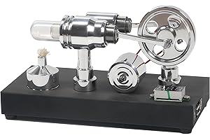 Sunnytech Hot Air Stirling Engine Motor Electricity Generator Educational Colorful LED