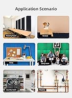 Vista 6 de Paquete de 56 Paneles de Espuma Acústica 1"x12"x12" Paneles de Pared Acústicos de Recuperación Rápida Paneles Reductores de Sonido de Alta