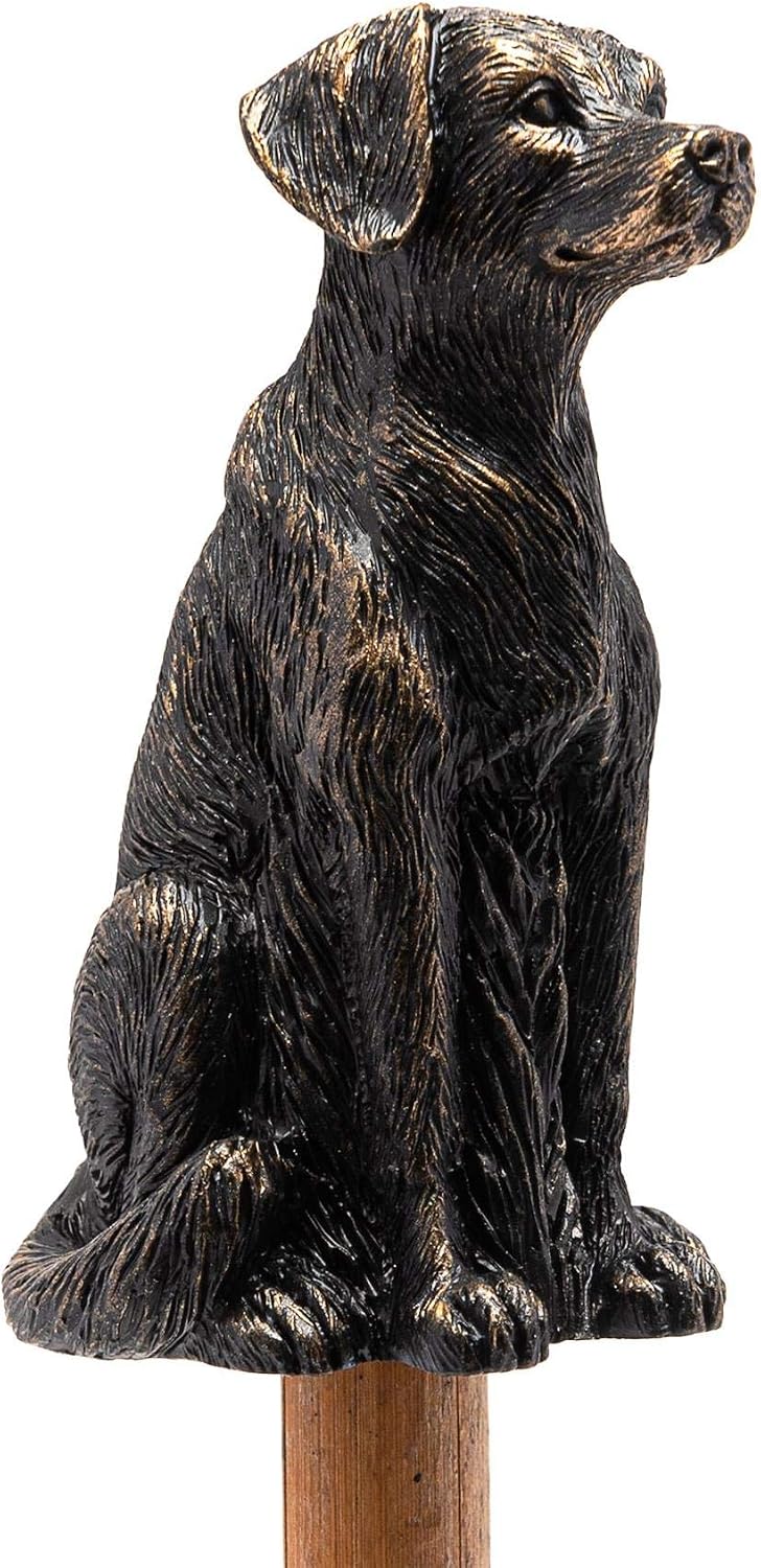 Cane Companions Decorative Labrador Stake Topper - Handmade Flower Pot Garden Ornament - Outdoor Figurine