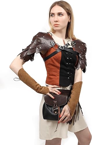 Miniatura 3 de KUOIN Hombreras de arnés ajustable de la vendimia de la vendimia de la armadura del hombro