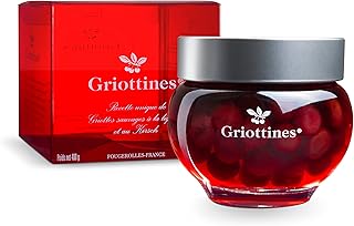 Griottines Morello Cherries Infused With Fine Kirsch Brandy | Experience The Tempting Delight Of Griottines Kirsch | 15% ABV | Perfect for Elevating Your Desserts And Cocktails to New Heights - 35cl