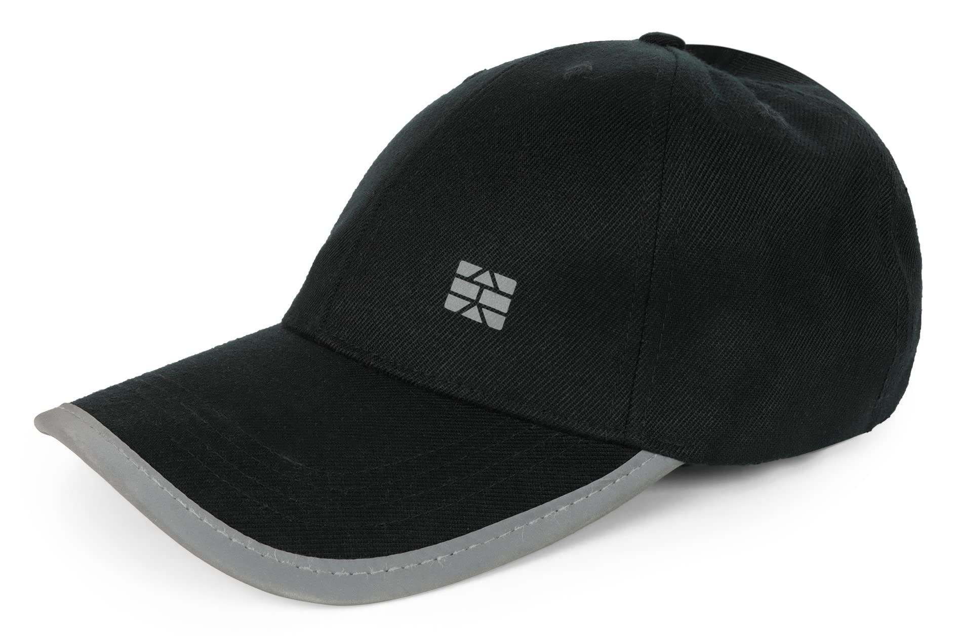 Prima-Twill Cotton Baseball Reflective Cap Summer Sun Protection D-Loop Adjustable Strap Wide Pre-Curved Visor Mens Man Stylish Sports Caps for Men Women Boys Girls Unisex Free Size