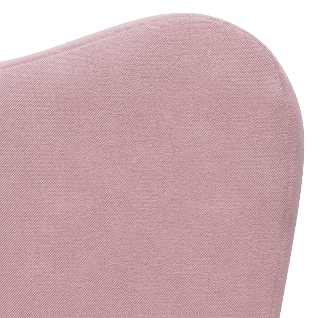 vidaXL Canapé-lit pour Enfants, Lit de Jour avec Dossier et Accoudoirs, Lit d'Invité pour Tout-Petits Chambre Salon Maison, Rose Peluche Douce