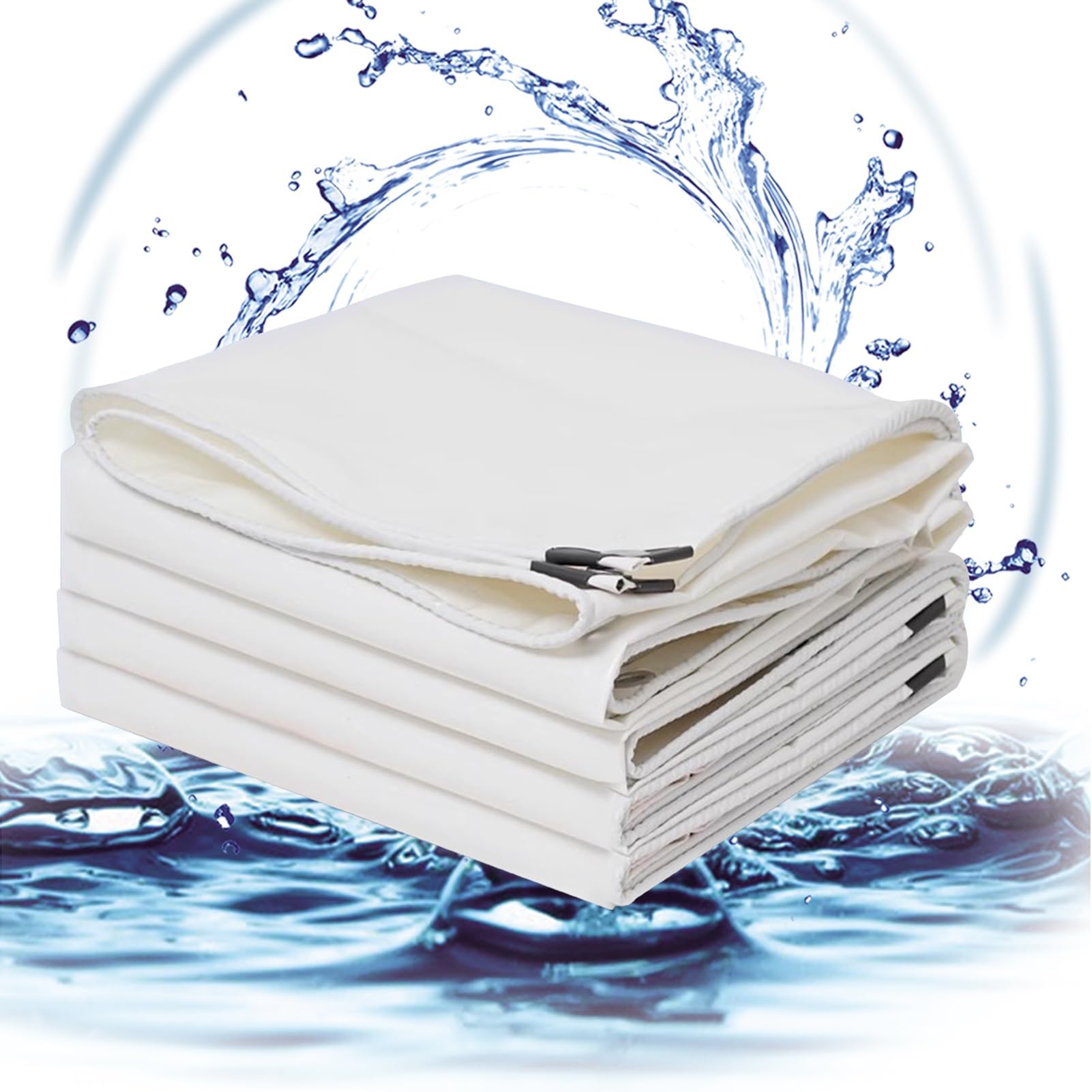 Lona impermeable de PVC resistente con bordes reforzados para carpas y exterior