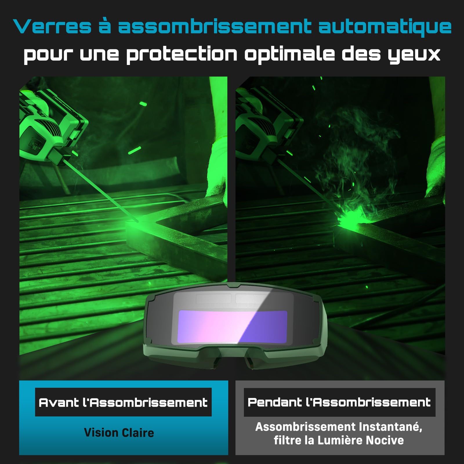 Poste a Souder Électrique, Portable 220 V Soudeuse Manuelle à l'Arc Variable à 6 Niveaux, Convient Aux Électrodes De 2,5-3,2 mm, sur L’Acier Inoxydable, L’Aluminium et Les Alliages D’Aluminium