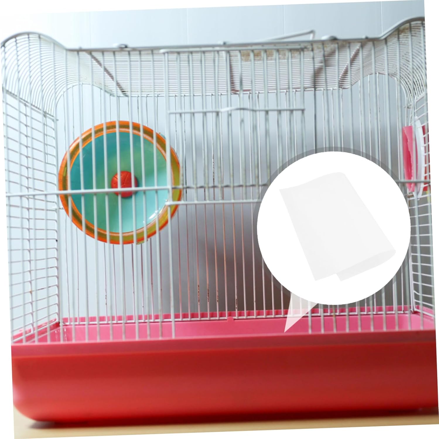 Yardwe 100Pcs Disposable Bird Cage Liners for Parrot Cages Absorbent Cushion Pads Pet Cage Accessory Keep Your Bird Space and Fresh