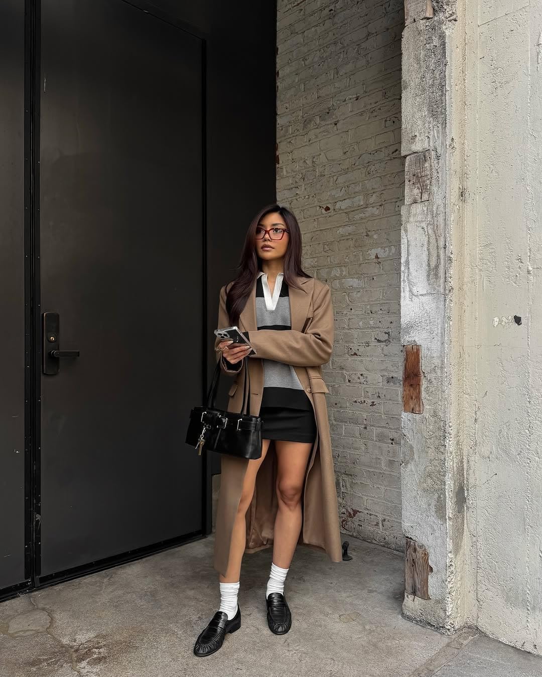 Loafers for Women Flat Shoes Chunky Heel Penny Loafers Round Toe Slip on Comfortable Dressy Shoes Formal Work Flats - Image 2