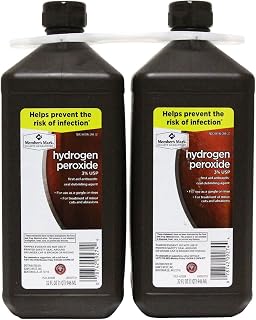 Member's Mark 3% Hydrogen Peroxide Antiseptic - First Aid for Cuts, Wounds, Oral Rinse & Household Cleaner