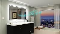 STARLEAD Nagy Fürdőszobai Tükör LED Világítással 120 x 70 cm- Szabályozható Fényerő, 3 Színhőmérséklet, Páramentesítő, Bluetooth Hangszóró, Edzett Üveg 2