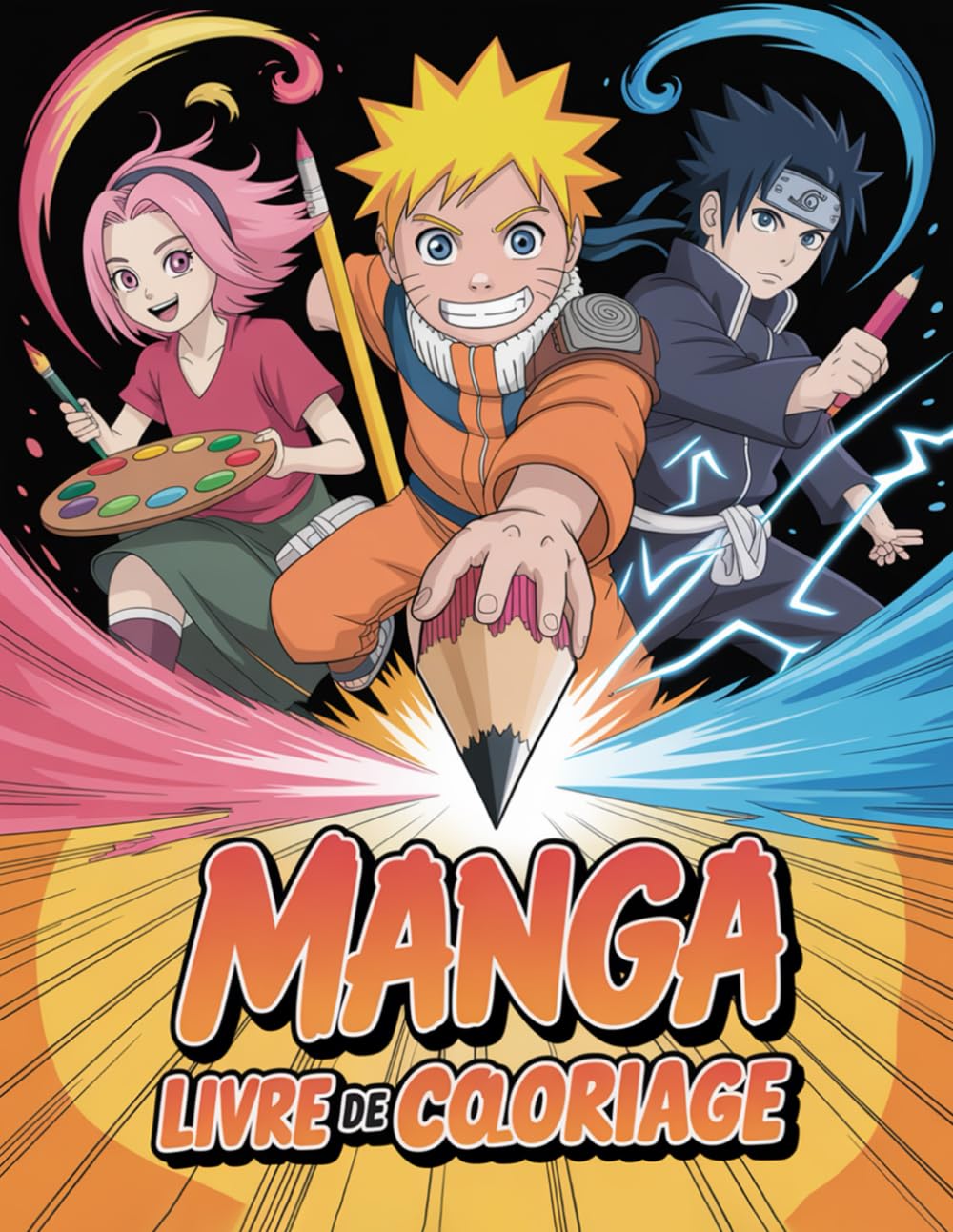 Manga Livre de Coloriage: Le cadeau parfait pour tous les fans d’anime et de manga — un livre de coloriage rempli d’aventure, d’action et de créativité inspiré du style japonais !