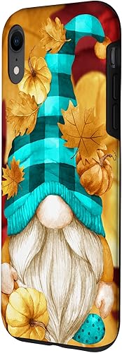 Miniatura 2 de iPhone XR Buffalo Plaid Gnomie - Accesorios de otoño con funda de gnomo de otoño