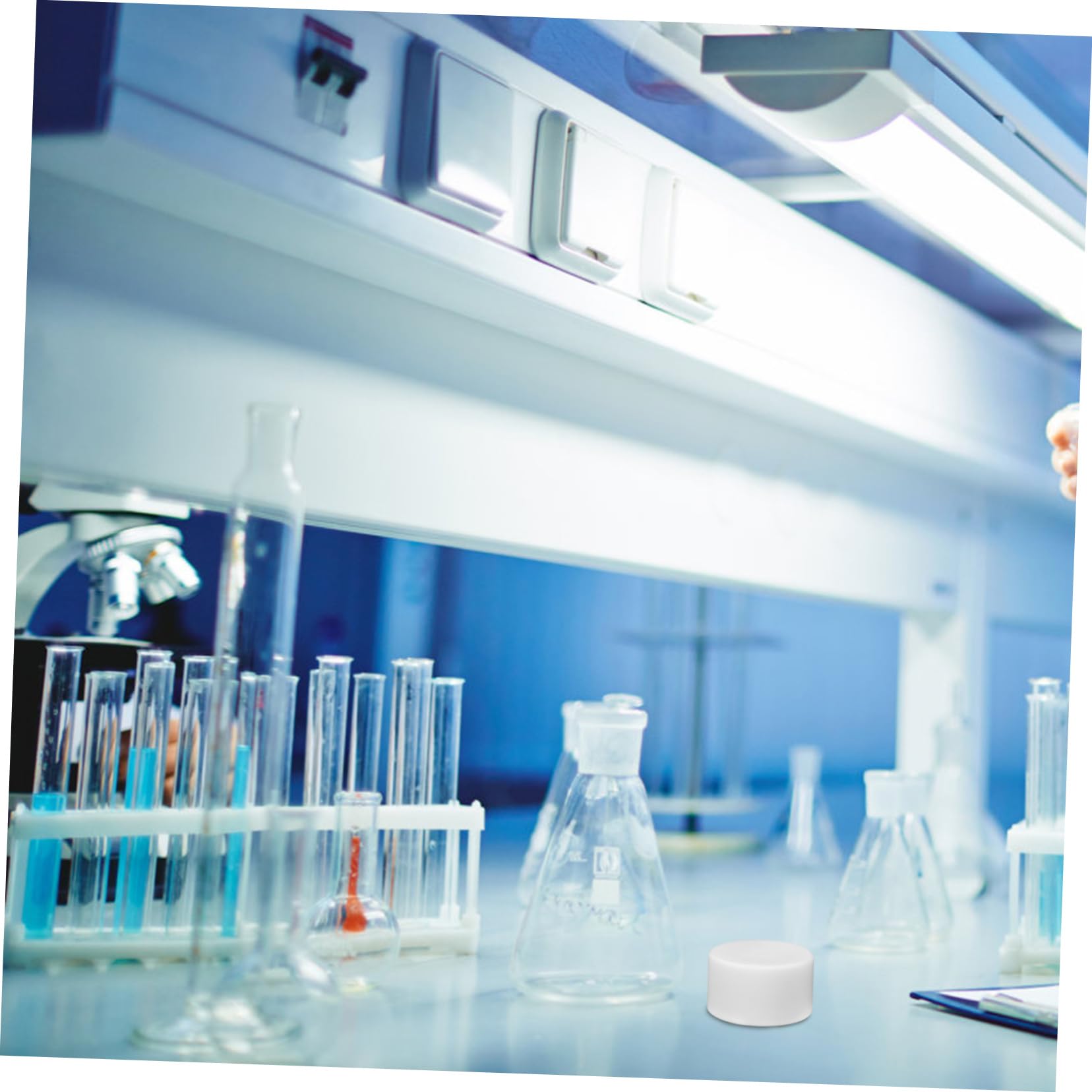 VILLFUL 2pcs Laboratory Evaporation Dish Culture Petri Dishes Culture Dish Agar Dishes Laboratory Petri Dish Petri Tray Chemistry Petri Holder Petri Dishes for Equipment White PTFE