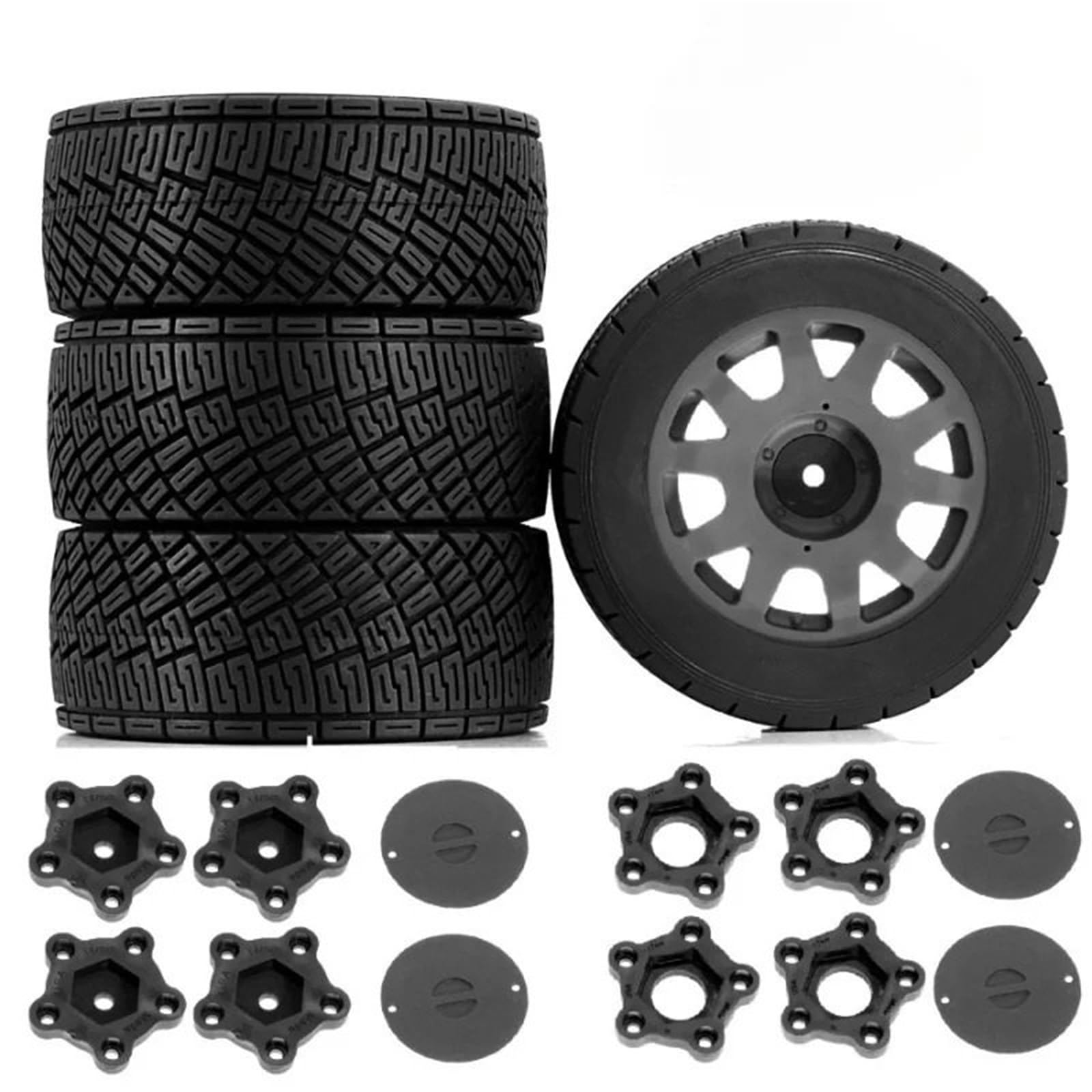 Per ARRMA Per Redcat Per Il Team Per Losi Per Kyosho Per HPI WR8 Per HSP Per Buggy 1/7 1/8 Pneumatici Ruota RC Off Road 17mm Hex Car Parti
