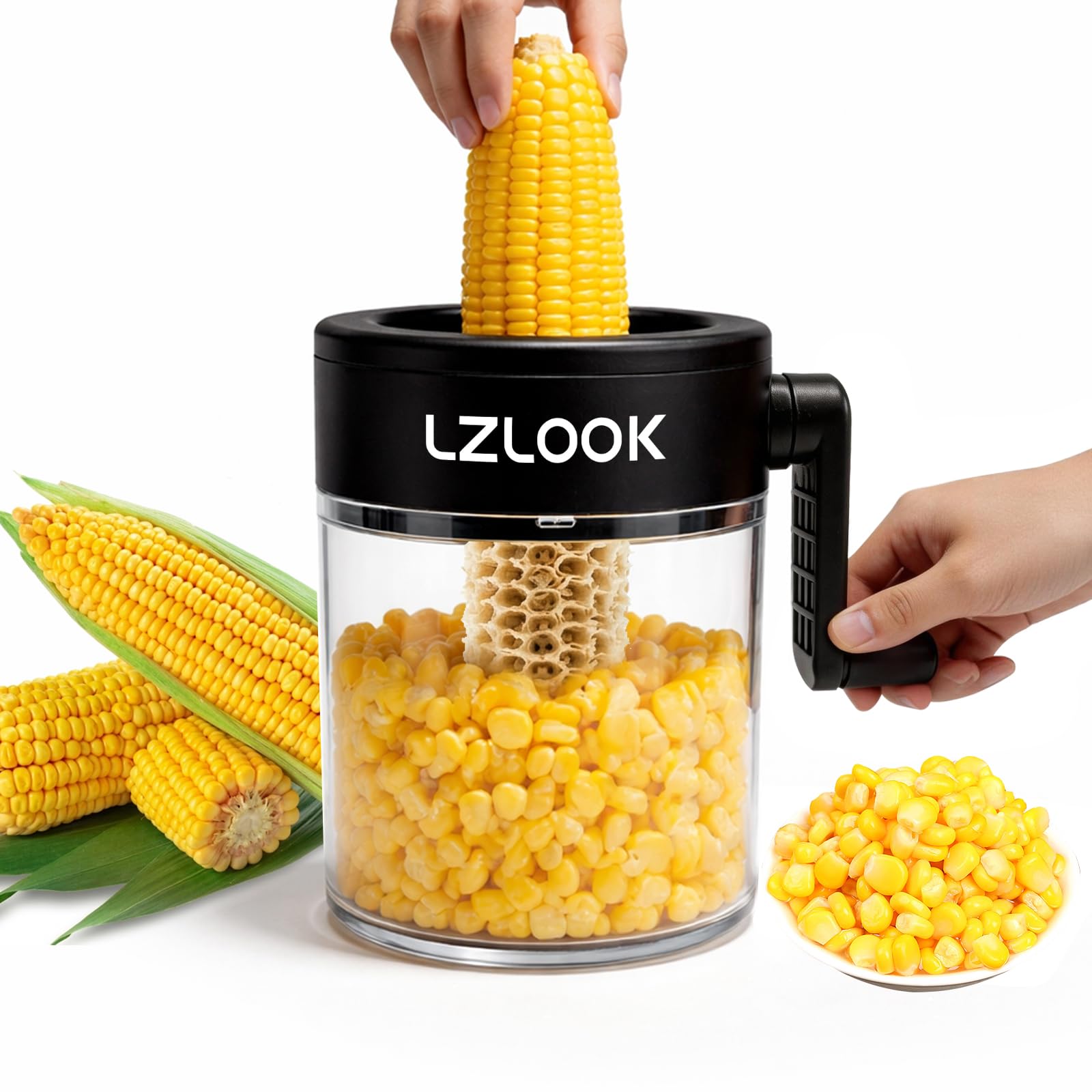 Photo 1 of LZLOOK Corn Peeler and Stripper Tool with Rotating Handle