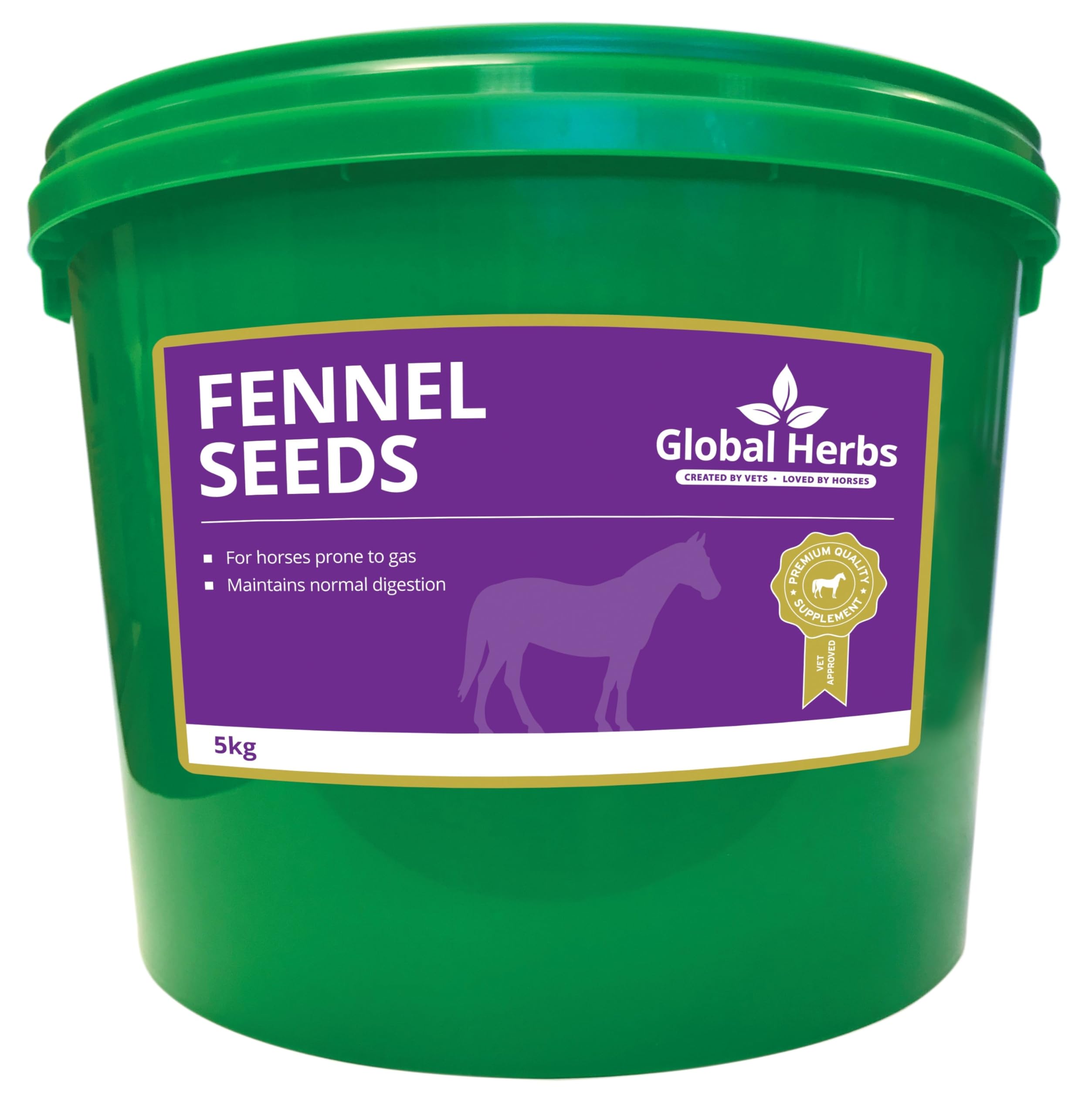 Global Herbs Fennel Seeds Equine Digestive Comfort & Gas Support 5kg