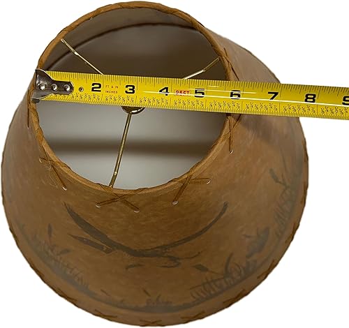 Miniatura 5 de Rustic Oiled Kraft Lamp Shade with Flying Loon Design - 18"