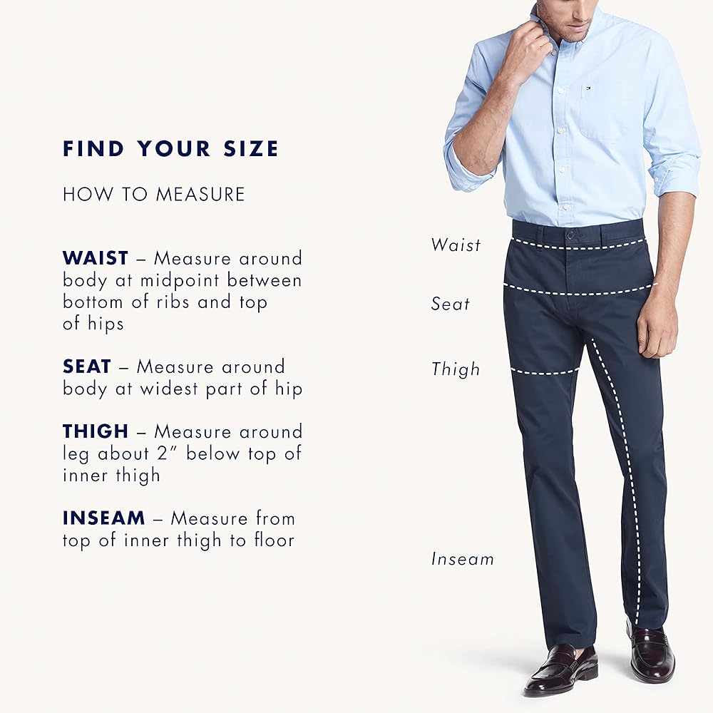 Tommy Hilfiger Men's Stretch Chino Pants in Custom Fit at