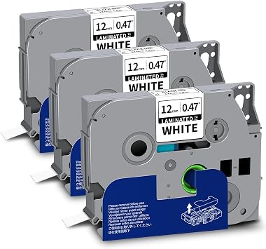 TZ-231 Compatible Label Tape Replacement for Brother TZe-231 TZ-231 12mm
