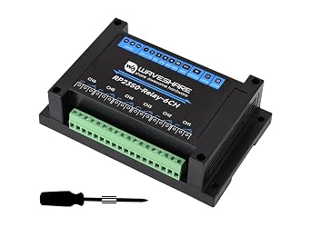 Industrial 6-Channel RP2350 Relay Module, Onboard RS485/Pico HAT Interfaces, Compatible with Raspberry Pi Pico Hats, Expanding RTC/CAN / RS232 / LoRa/Sensor, RS485,etc. Multi Protection Circuits