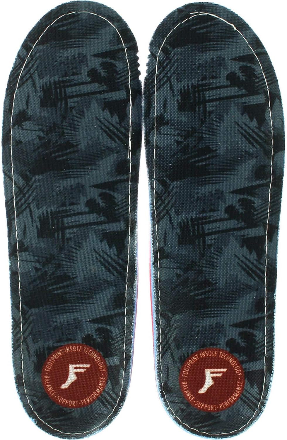 Footprint Orthotic Insoles Gamechanger Lo-Profile Grey Camo Custom Orthotics Insoles - 7/7.5